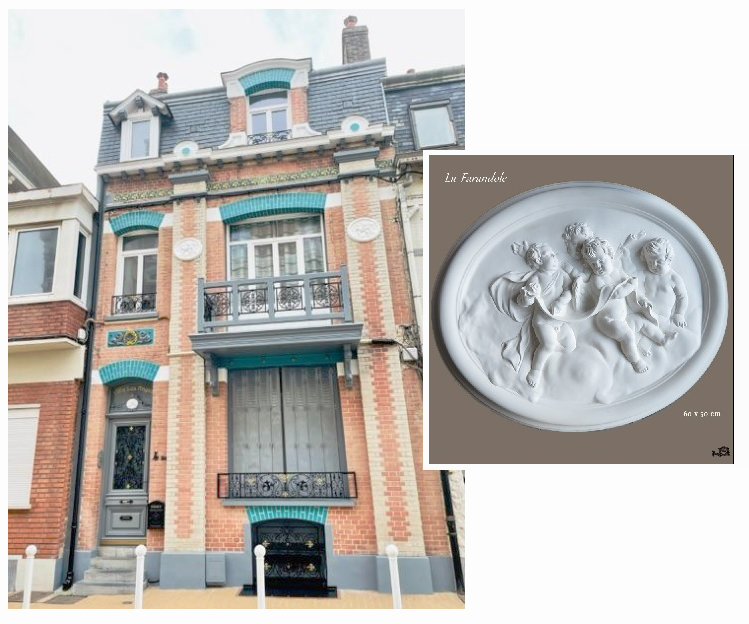 Réalisation - Effay de Style - Villa des Anges Médaillons Farandole réalisés en hydrofuge Réalisation - Effay de Style - Villa des Anges Médaillons Farandole réalisés en hydrofuge